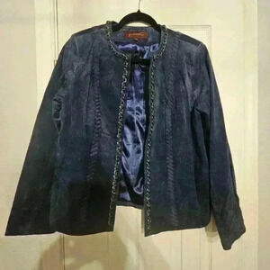 Hal Rubenstein Women's Suede Leather Jacket